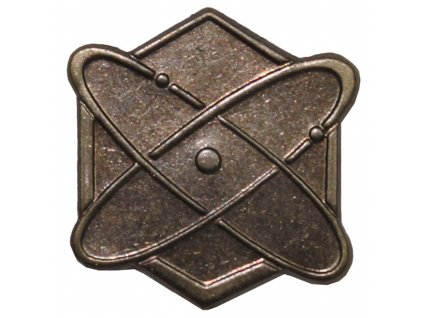 Odznak rozlišovací chemická obrana PCHBO mosazný ČSLA originál