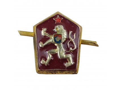 Odznak na čepici LEV s hvězdou barevný smaltovaný ČSLA originál