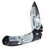 Nůž zavírací s lebkou Punisher Skull 3D polovystřelovací KANDAR® N-618