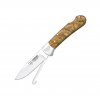 Nůž zavírací s vytahovacím háčkem Cudeman 385-L olivové dřevo