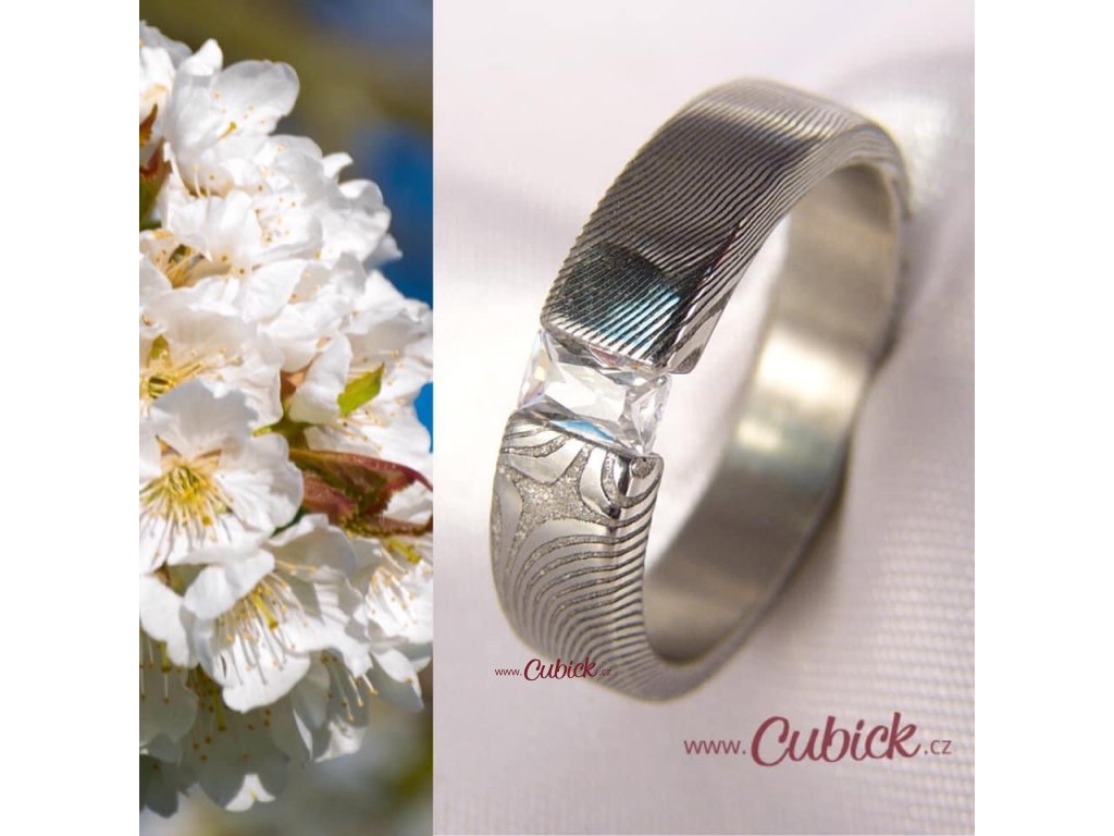 Cubiris designový snubní prsten  Cubiris