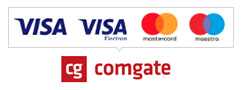 Platební brána ComGate - Přijímáme platby online platební kartou VISA i MASTERCARD
