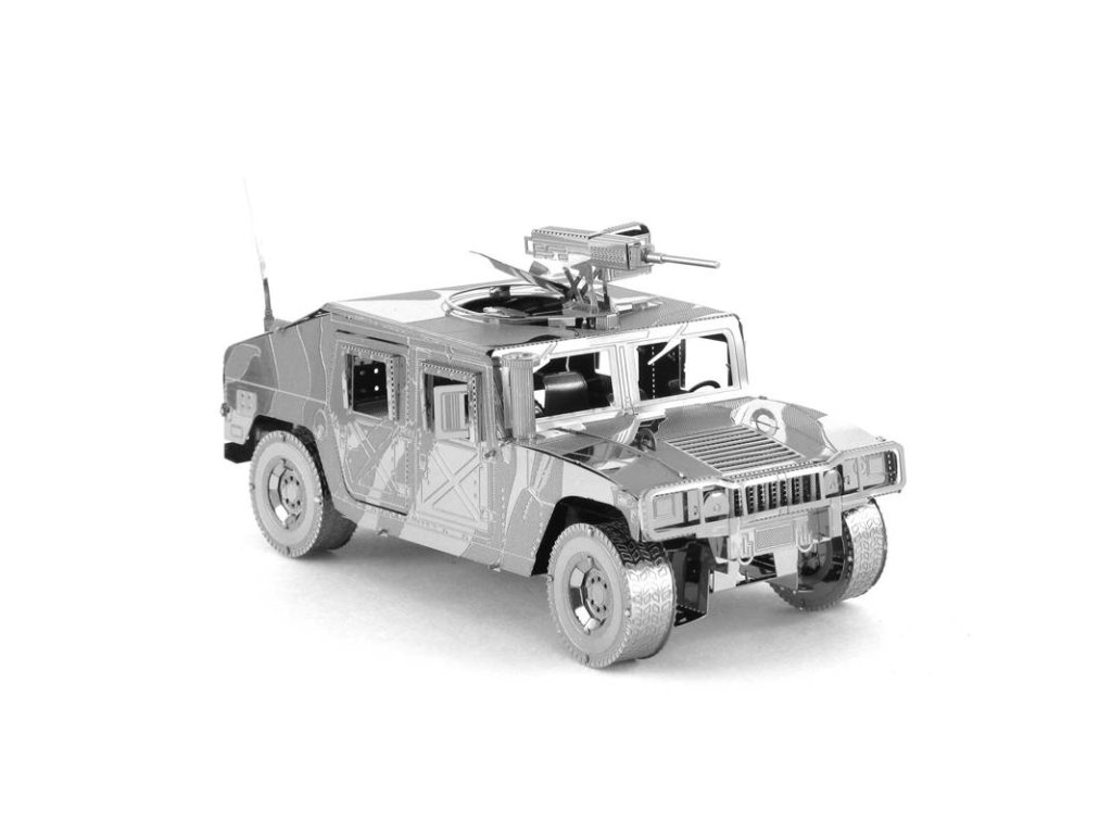 Vojenské vozidlo - kovová montážní sada  Vojenské vozidlo - kovový model auta