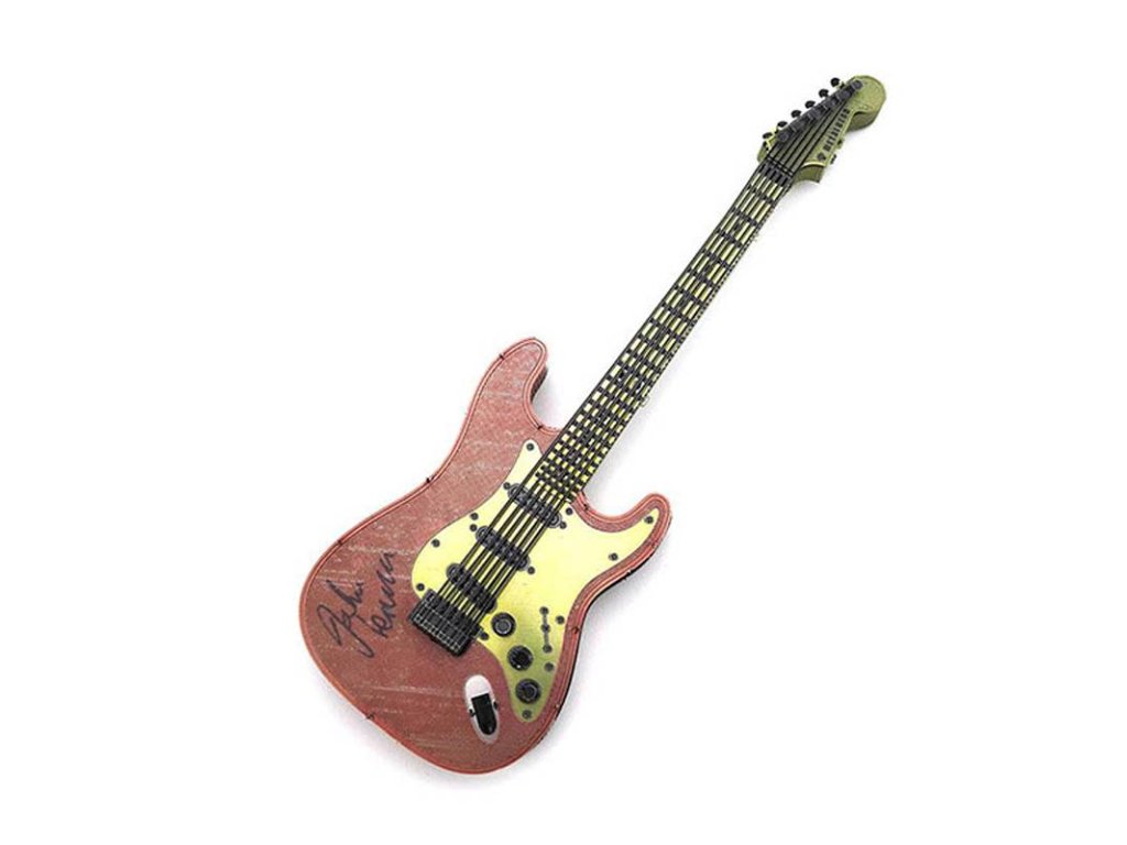 Kytara barevná 1 - kovová montážní sada  Kytara barevná 1 - kovový model