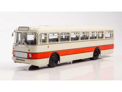 IKARUS-556 1:43 - MODIMIO - Naše autobusy časopis s modelem #38  IKARUS 556 - kovový model autobusu