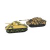 Sada tanků: Sherman + King Rider 1945 1:87 - CORGI  Sada tanků 2ks: Panther 1945 + Tank T34 1943 World of Tanks - kovové modely tanků