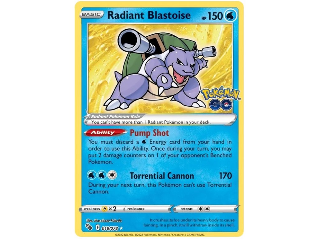Radiant Blastoise.POGO.18.44090