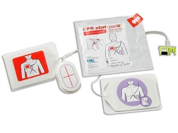 Dospělé defibrilační dvoudílné elektrody ZOLL CPR Stat Padz se sensorem hloubky masáže