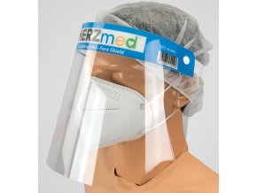 Zdravotnický obličejový ochranný štít Herzmed pohled