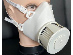Ochranná polomaska Respira Compact White s nanovláknovým filtrem