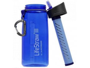 Cestovní filtr na vodu LifeStraw Go s nádobou 1 litr modrá