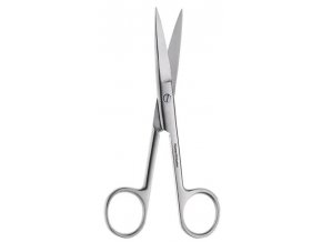 Chirurgické rovné špičaté nůžky sterilní 14,5 cm