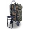 Skládací vozík se stoličkou Trolley pro batohy a brašny použití s batohem