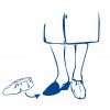 Návleky na obuv STANDARD, ochranné, nízké, modré