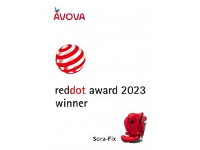 Autosedačka AVOVA Sora-Fix 2024 Maple Red, 100-150 cm , od 3 do 12 rokov