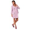 Těhotenské šaty RIALTO LOKER fialové pruhy 0259 (Dámská velikost 44)