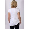 Těhotenské tričko RIALTO CRULE bílé 0312 (Dámská velikost 46)