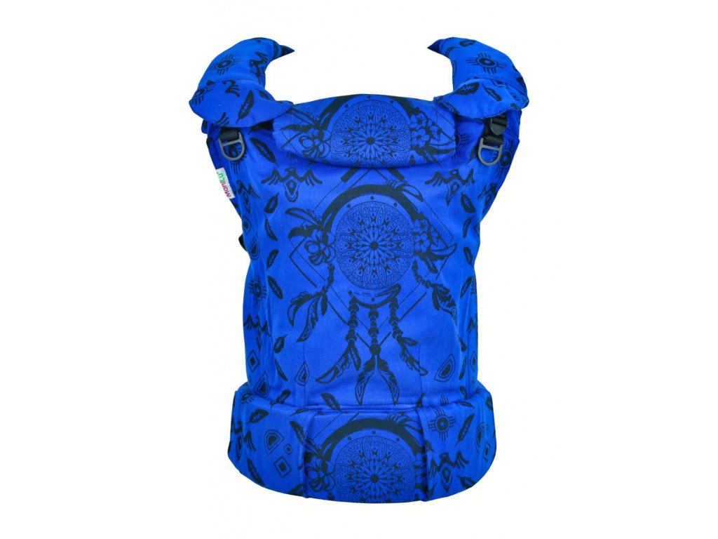 Ergonomické rostoucí nosítko MoniLu UNI - Waves Blue Light včetně slintáčků616 nositko monilu uni magic dreams