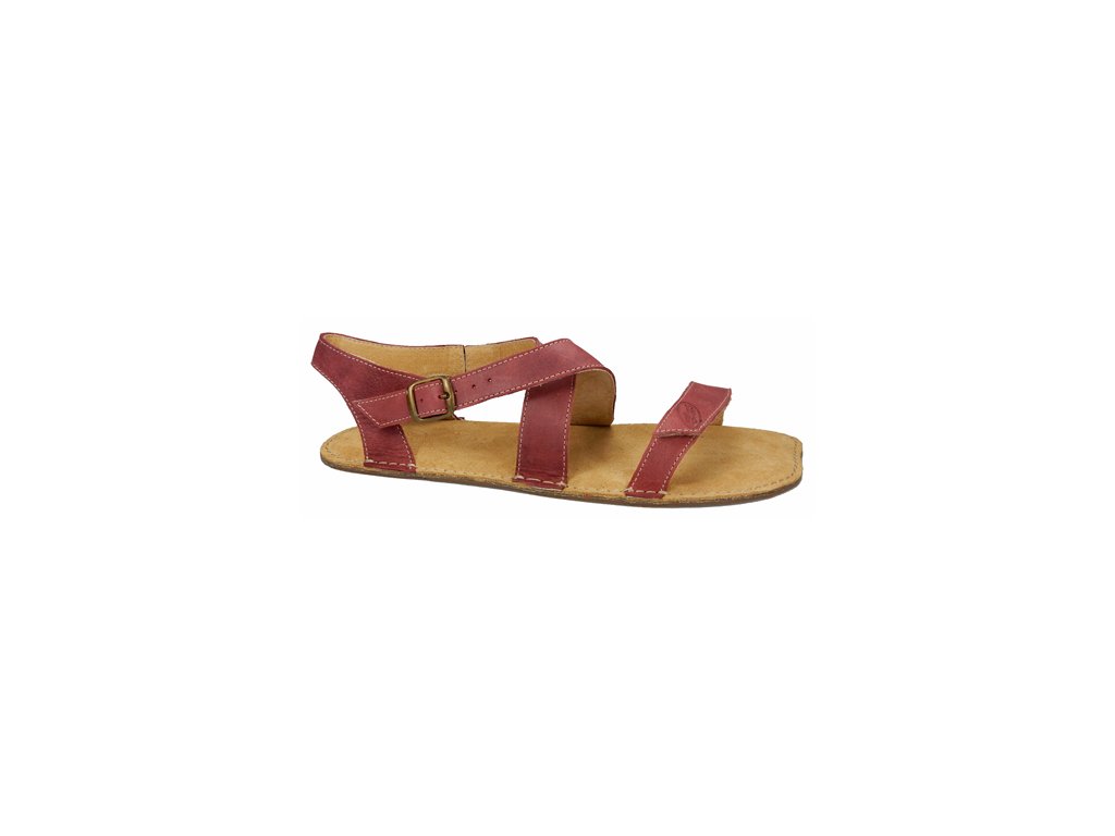 OKBarefoot letní sandály Jami C107 červené