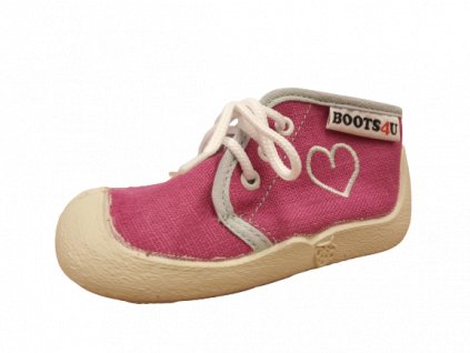 Boots4U textilní tenisky capáčky T015A lila