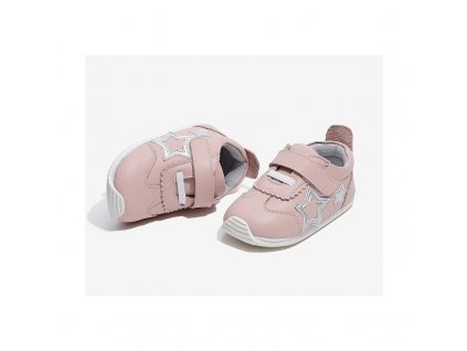 Freycoo Baby barefoot obuv Oskar růžové s gumovou podrážkou