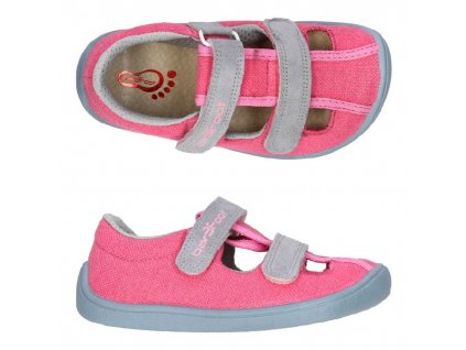 3F barefoot sandály 3BE25/3R růžové