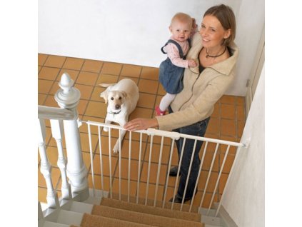 Baby Dan Zábrana Pet Gate Streamline, kov bílá 63,5-107 cm