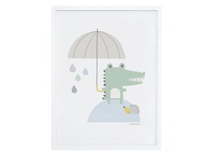 Lilipinso Plakát Crocodile and umbrella 30 x 40 cm