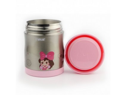 farlin stainless steel food jar pink