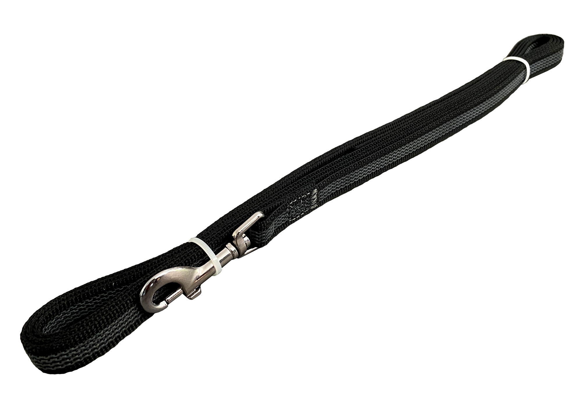 BAFPET Pogumovaná stopovacia vôdzka Farba: Čierna, Dĺžka: 20mm x 300cm 18515