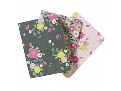 GOMIN401 go stationery pocket notebooks camden floral 3 pack