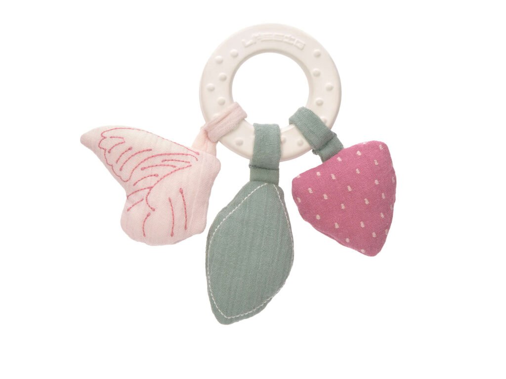 Teether Ring Natural Rubber butterfly