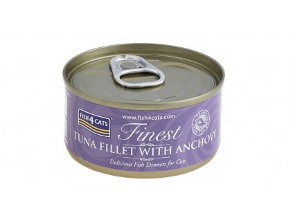 FISH4CATS Konzerva pre mačky Finest tuniak so ančovičkami 70g
