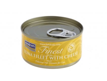 FISH4CATS Konzerva pre mačky Finest tuniak so syrom 70g