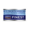 FISH4DOGS Konzerva pre psov Finest s bielou rybou, sladkými zemiakmi a zelenými fazuľkami 85g