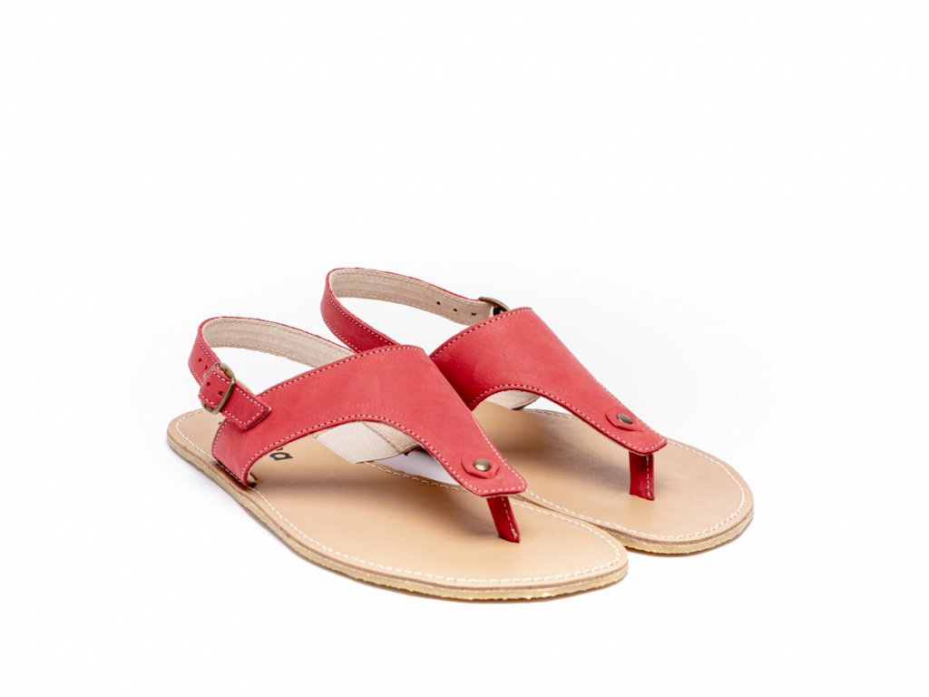 barefoot sandale be lenka promenade red 2043 size large v 1