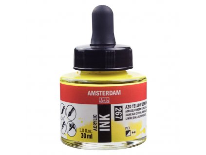 Akrylový inkoust Amsterdam - 267 Azo Yellow Lemon