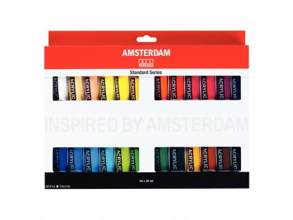Sada akrylů Amsterdam Standard základní odstíny 24x20ml