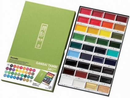 Sada akvarelových barev Gansai Tambi 36 ks