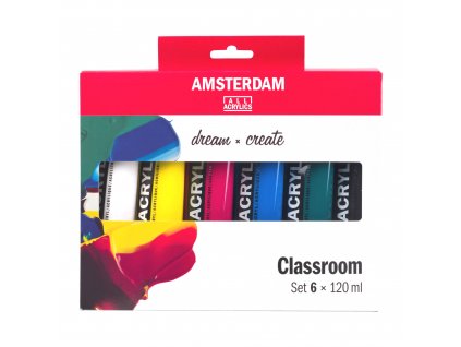 Sada akrylových barev Amsterdam Standard Classroom odstíny 6x120ml