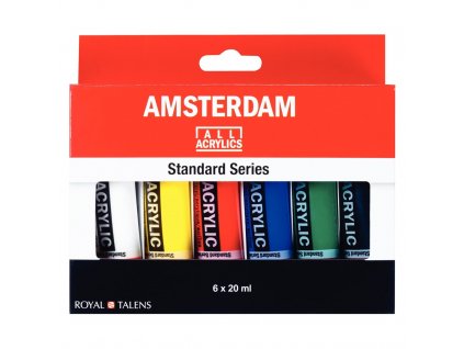 Sada akrylů Amsterdam Standard základní odstíny 6x20ml