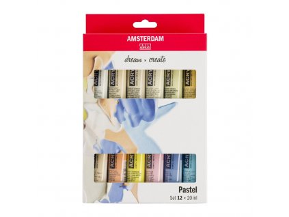 Sada akrylů Amsterdam Standard pastelové odstíny 12x20ml