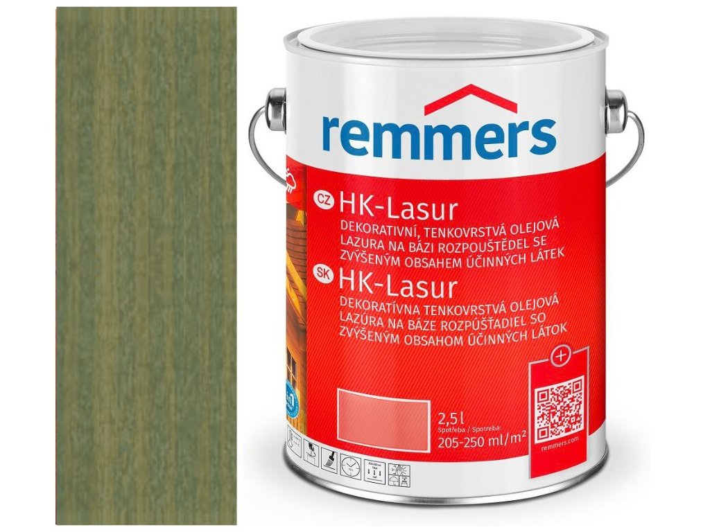 Remmers HK LASUR 2,5L 2292 Zelená sůl Salzgrün Zielen solna