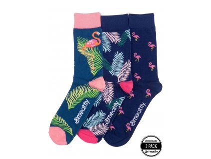 Ponožky Meatfly Lexy Flamingo, Triple pack