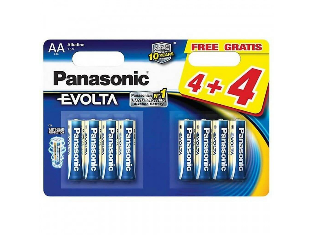 Batérie Panasonic Evolta Ultimate Energy AA LR6 8 ks balenie