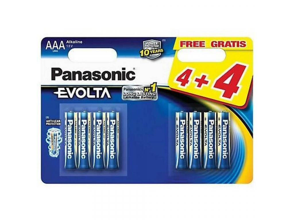 Batérie Panasonic Evolta Ultimate Energy AAA LR03 8 ks balenie