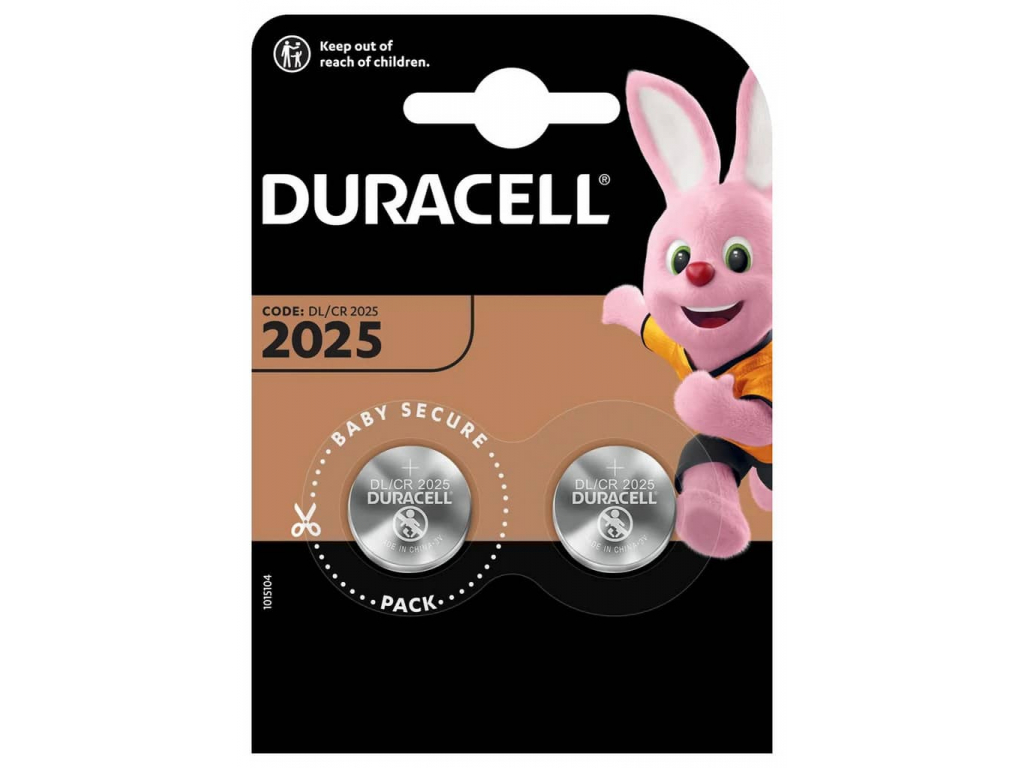 Batéria Duracell CR2025, DL2025, ECR2025 2 ks