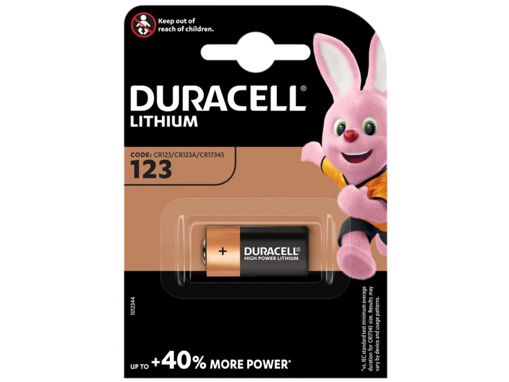 Bateria Duracell CR123 1 ks