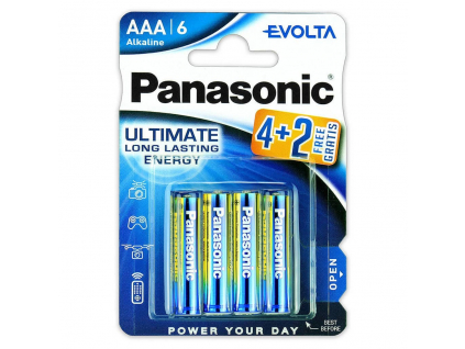Batérie Panasonic Evolta Power Rangers AAA LR03 6 ks balenie (1) (1)