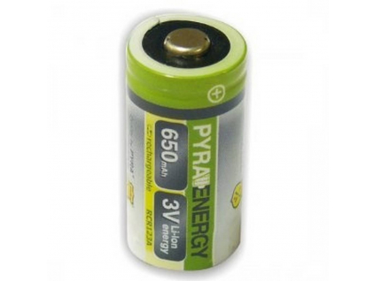 Batéria nabíjacia li ion RCR123A, CR123 pre svietidlá Nextorch 650 mAh 3.0V